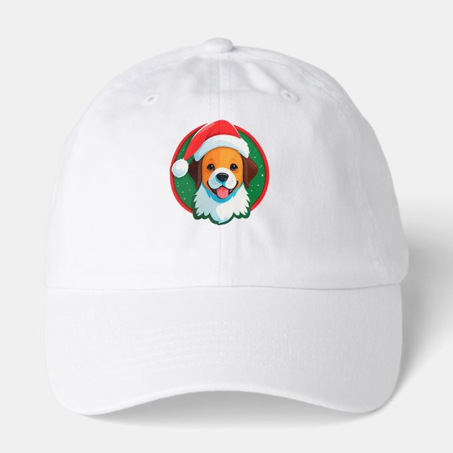 Festive Christmas Cartoon Dog Hat (Front)