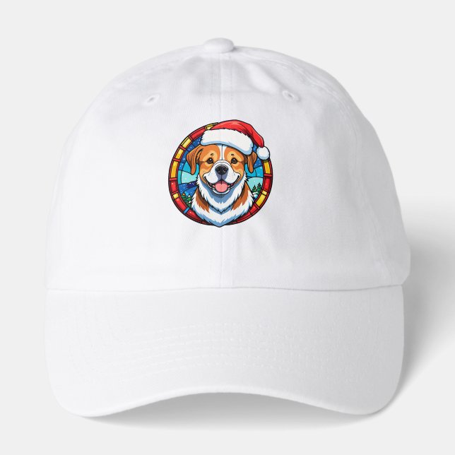 Festive Christmas Cartoon Dog Hat (Front)