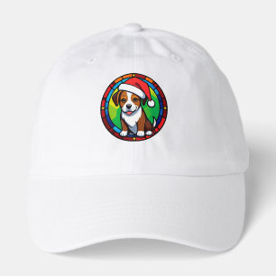 Festive Christmas Cartoon Dog Hat