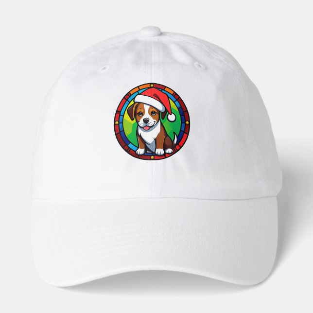 Festive Christmas Cartoon Dog Hat (Front)