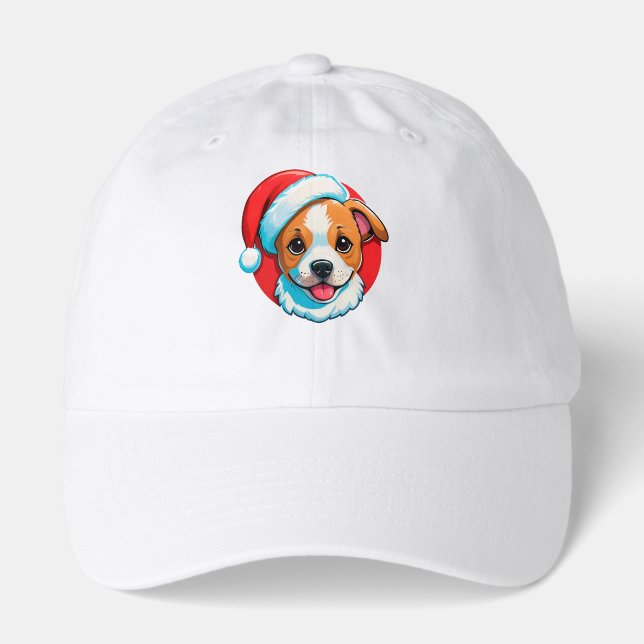 Festive Christmas Cartoon Dog Hat (Front)