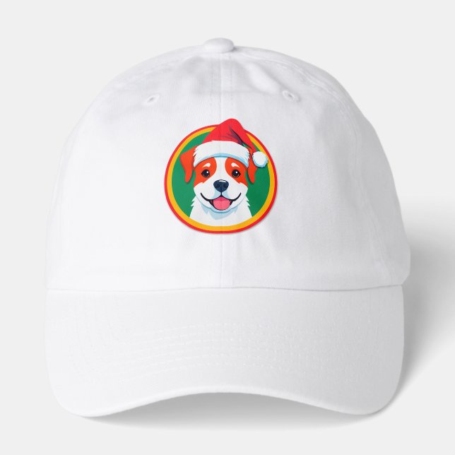 Festive Christmas Cartoon Dog Hat (Front)