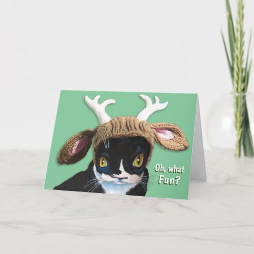 Festive Christmas Cat Card