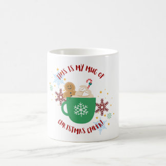 Festive Christmas Cheer Mug with Gingerbread Man
