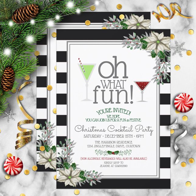 Festive Christmas Cocktail Party Invitation (Creator Uploaded)