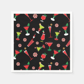 Festive Christmas Cocktails Napkins