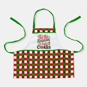 Festive Christmas cookie baking Season Apron