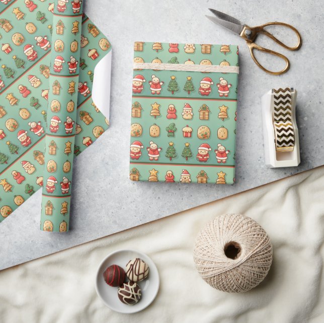 Festive Christmas Cookie Gift Wrap (Crafts)