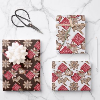 Festive Christmas Cookies Illustration Pattern 