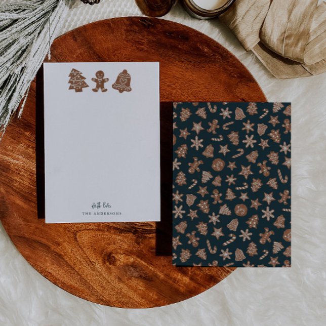 Festive Christmas Cookies Note Card (Creator Uploaded)