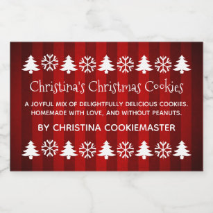 Christmas Food Labels | Zazzle