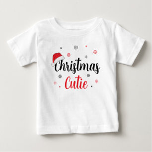 Festive Christmas Cutie Santa Hat Baby T-Shirt