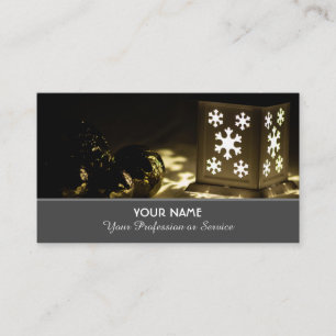 Festive Christmas decoration celebration Business  Card