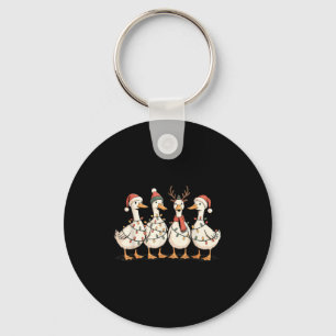 Festive Christmas Ducks Decorative Jolly Xmas Holi Keychain