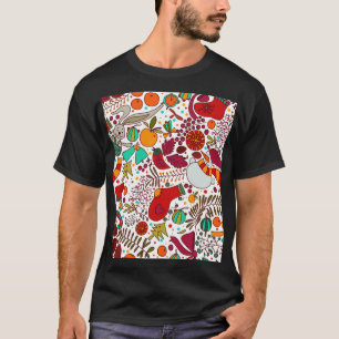 Festive Christmas Elements Seamless Design T-Shirt