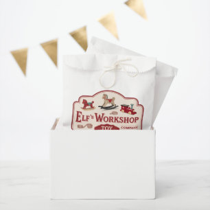 Festive Christmas Elf workshop party  Favor Bag