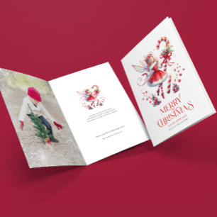 Festive Christmas Fairy Personalizable Photo Card