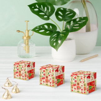 Festive Christmas Favor Boxes