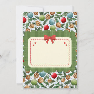 Festive Christmas Flat Card