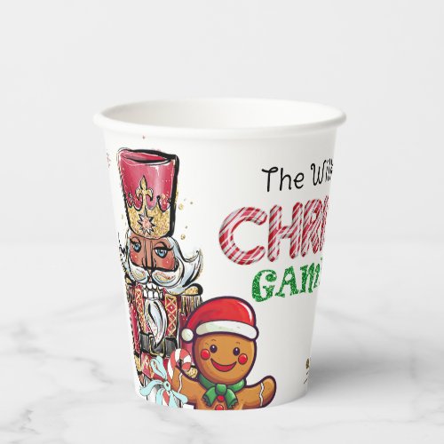 Festive Christmas Game Night Party Paper Cups