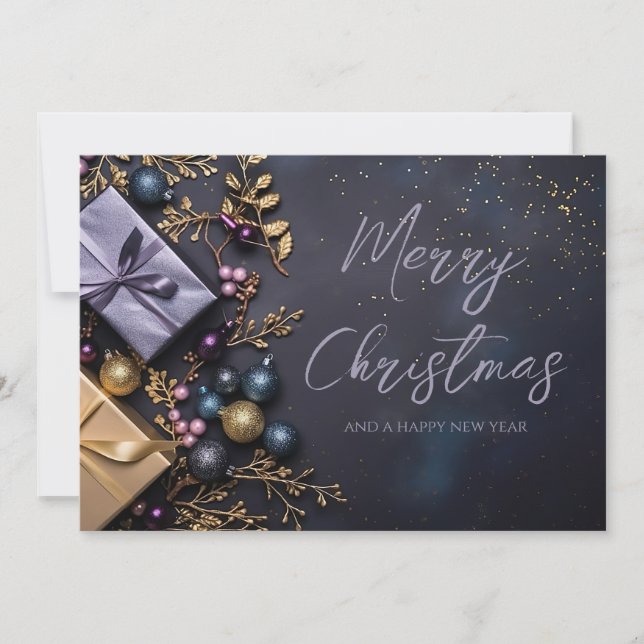Festive Christmas Gift Greeting Card (Front)