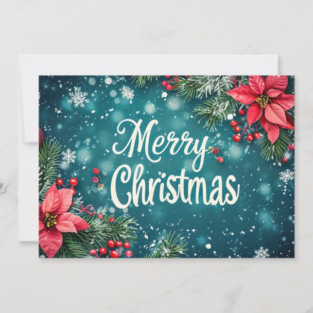 Festive Christmas Gift Greeting Card (Front)