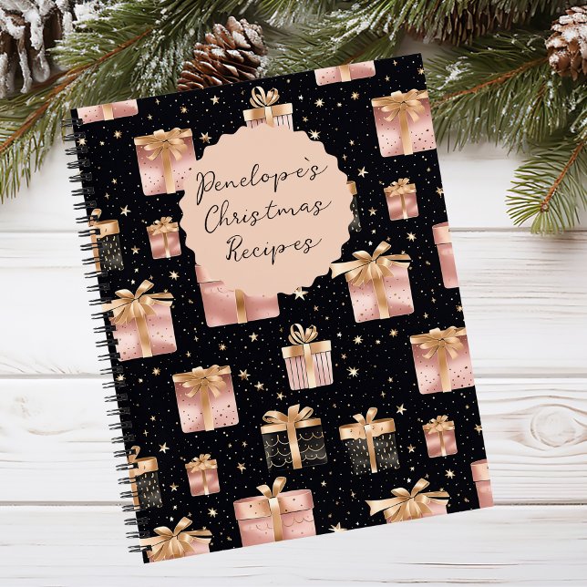 Festive Christmas Gift Pattern Recipe  Notebook (Creator Uploaded)