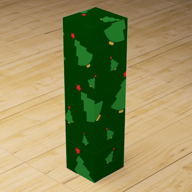 Festive Christmas Gift  Wine Box (Front)