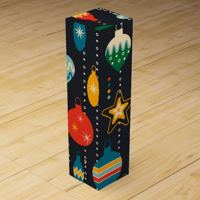 Festive Christmas Gift  Wine Box (Front)