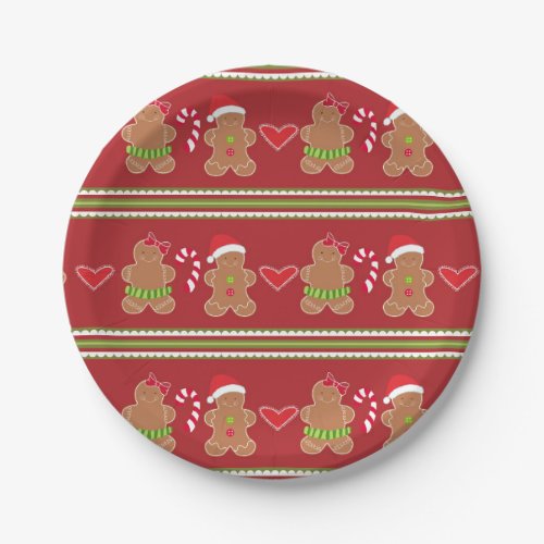 Festive Christmas gingerbread cookie serving plate