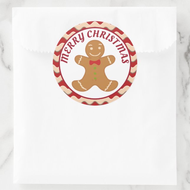 Festive Christmas gingerbread envelope seal (Bag)