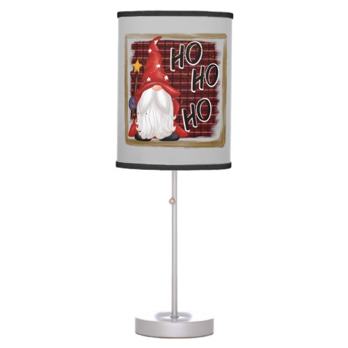 festive Christmas gnome Holiday Table Lamp