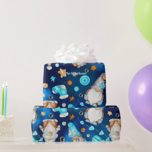 Festive Christmas Gnome Wrapping Paper