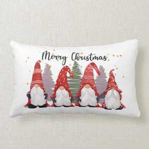 18x18 Cute Winter Gnomes For Christmas By MiGiLaMo Happy Holidays Winter Decor for Xmas-Cute Christmas Gnomes Throw Pillow Multicolor