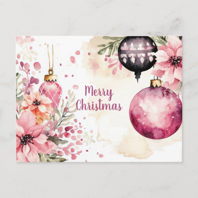 Festive Christmas Greeting Card (Front)