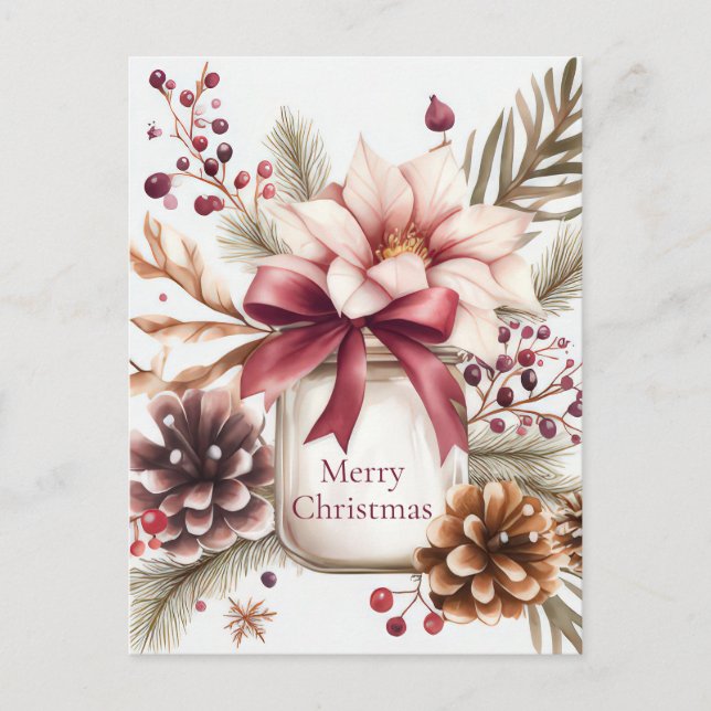Festive Christmas Greeting Card (Front)