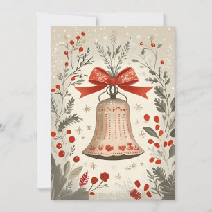 Festive Christmas Greeting Card Christmas Bell