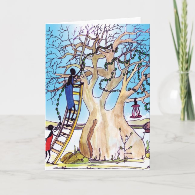 Festive Christmas Holiday Card (Front)