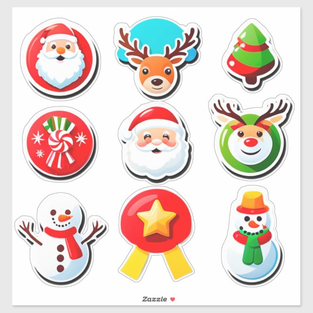 🎄 Festive Christmas Holiday Elements Set ✨ Sticker (Sheet)