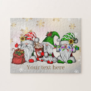 Festive Christmas Holiday gnome  Jigsaw Puzzle