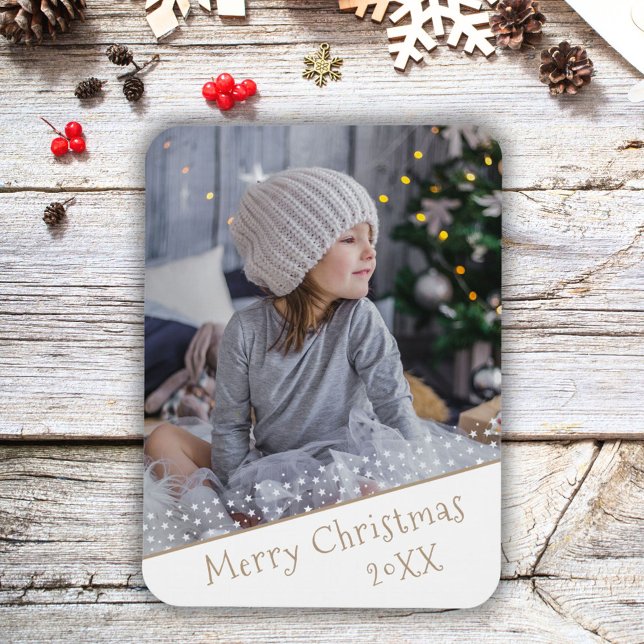Festive Christmas Holiday Keepsake Photo Magnet (Creator Uploaded)