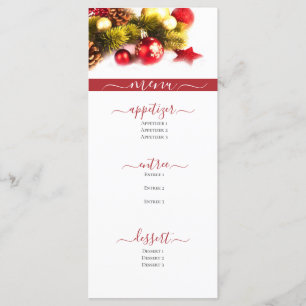 FESTIVE CHRISTMAS HOLIDAY WEDDING MENU