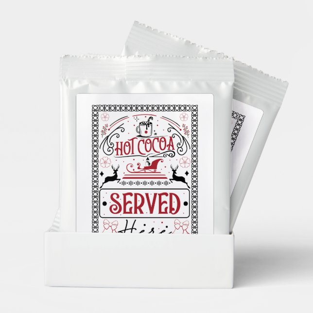 Festive Christmas hot cocoa bar  Chocolate Drink Mix (Pair)