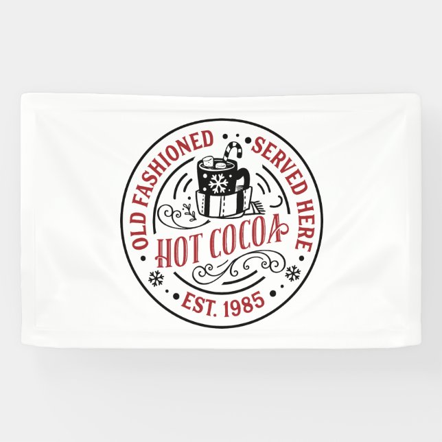 Festive Christmas Hot cocoa bar vendors Banner (Horizontal)