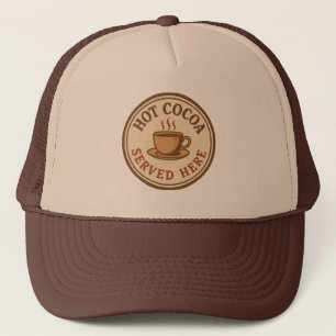 Festive Christmas hot cocoa server Trucker Hat