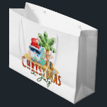 festive Christmas July gnome beach Large Gift Bag<br><div class="desc">festive Christmas July gnome beach Large Gift Bag</div>