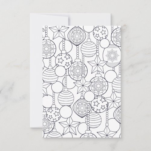 Festive Christmas kids coloring Card