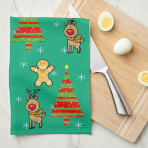 festive Christmas Kitchen Towel