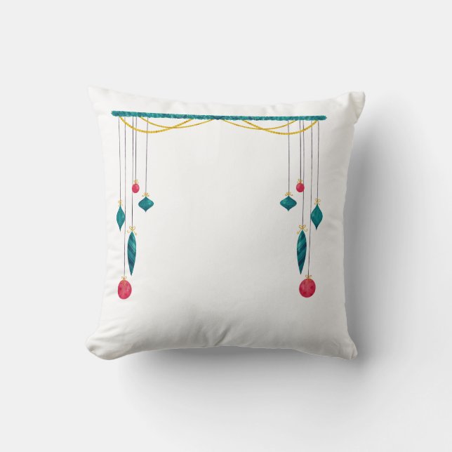  Festive Christmas Lights Decorative Pillow (Front)