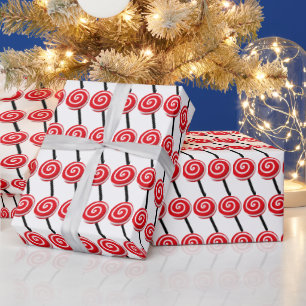 festive Christmas lollipop tiled Wrapping Paper